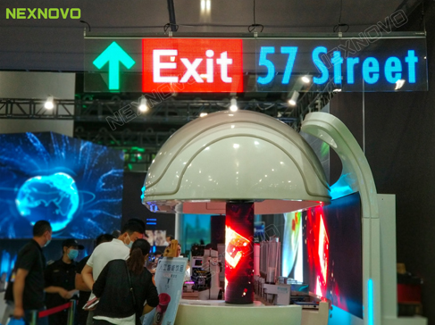 亞洲數(shù)字展覽展示博覽會NT睛屏系列LED玻璃導示屏項目